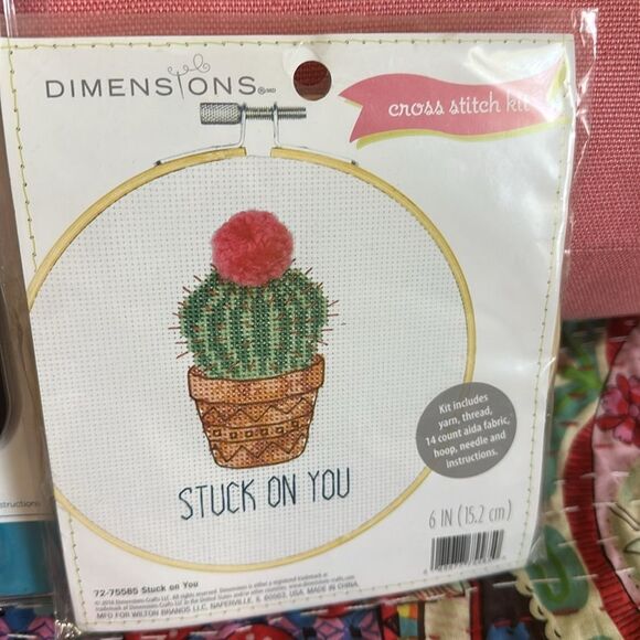 NWT Cross Stitch Kits ~Cactus and Bicycle and succulents - Picture 4 of 5